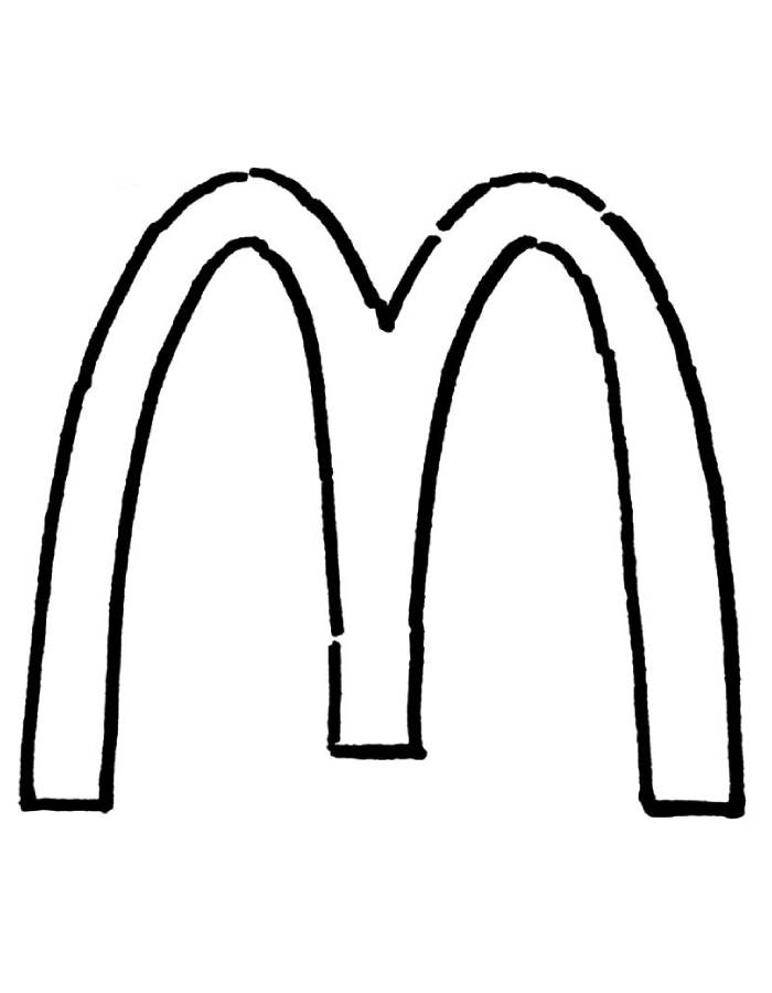 Mcdonalds Logo Coloring Page