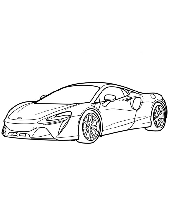 Mclaren Artura Coloring Page