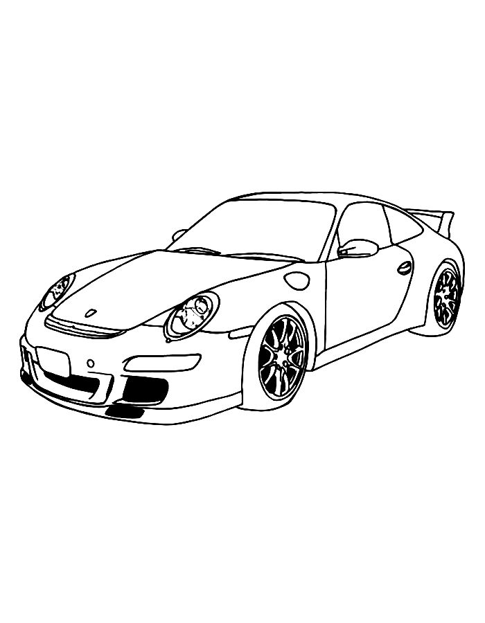 Mclaren Black And White Coloring Page