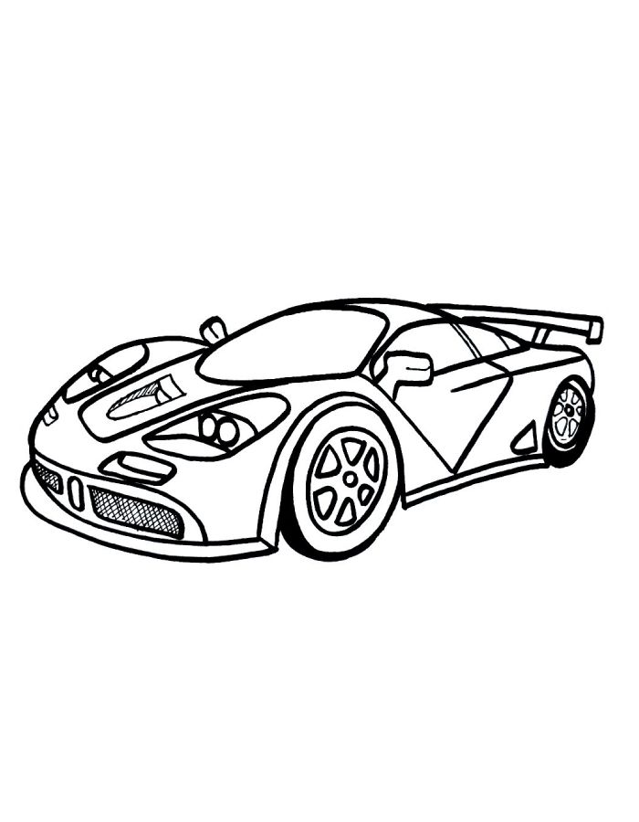 Mclaren Drawing Coloring Page