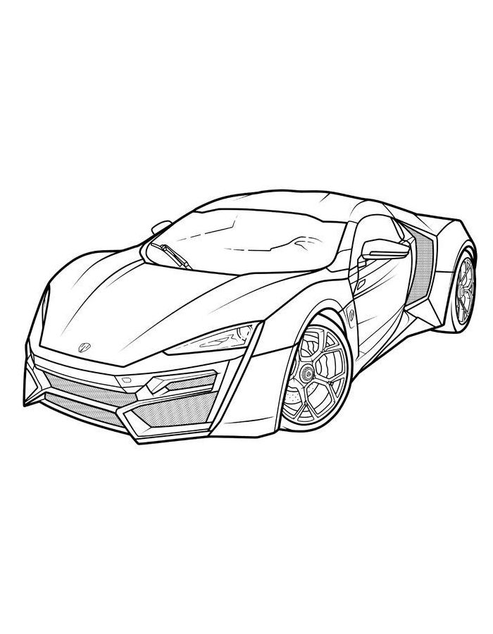 Mclaren Image Coloring Page