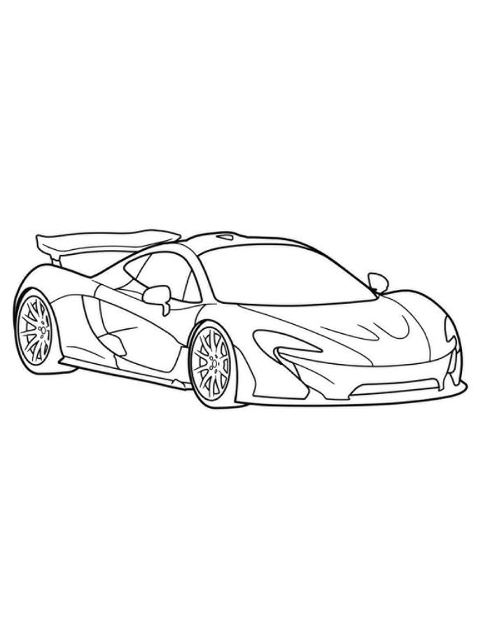 Mclaren Outline Coloring Page