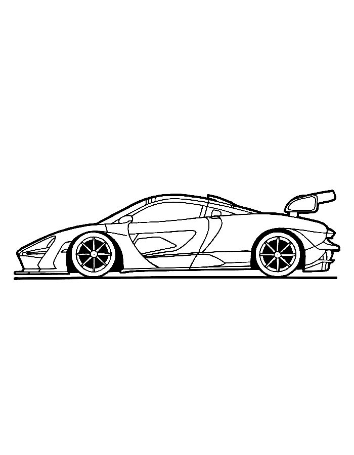 Mclaren Senna Coloring Page