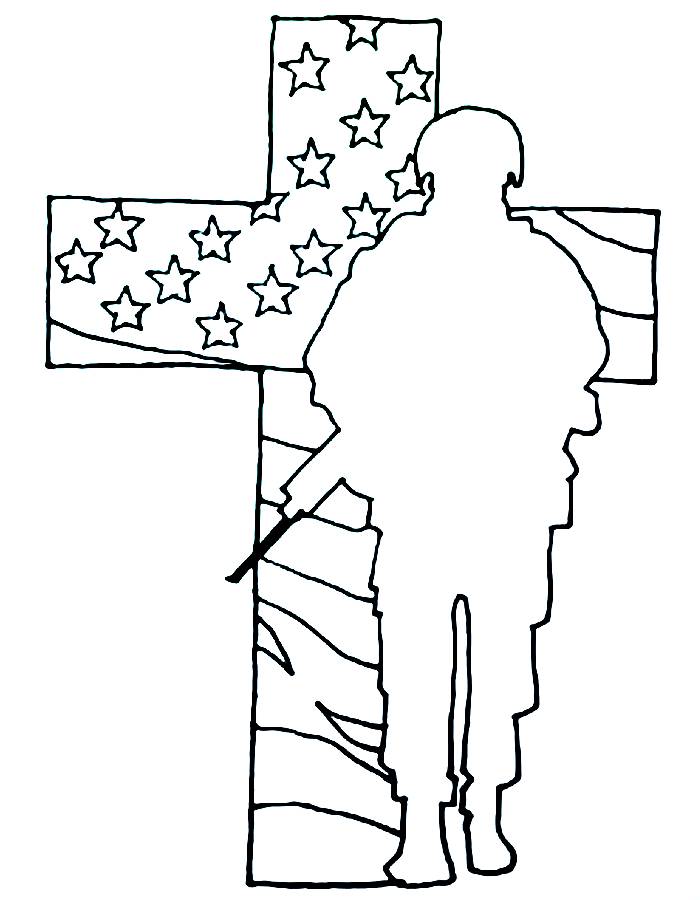 Memorial Day In America Poster Drawing Coloring Page