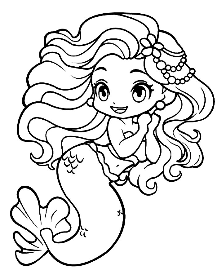 Mermaid Coloring Pages (Free Printable PDF)