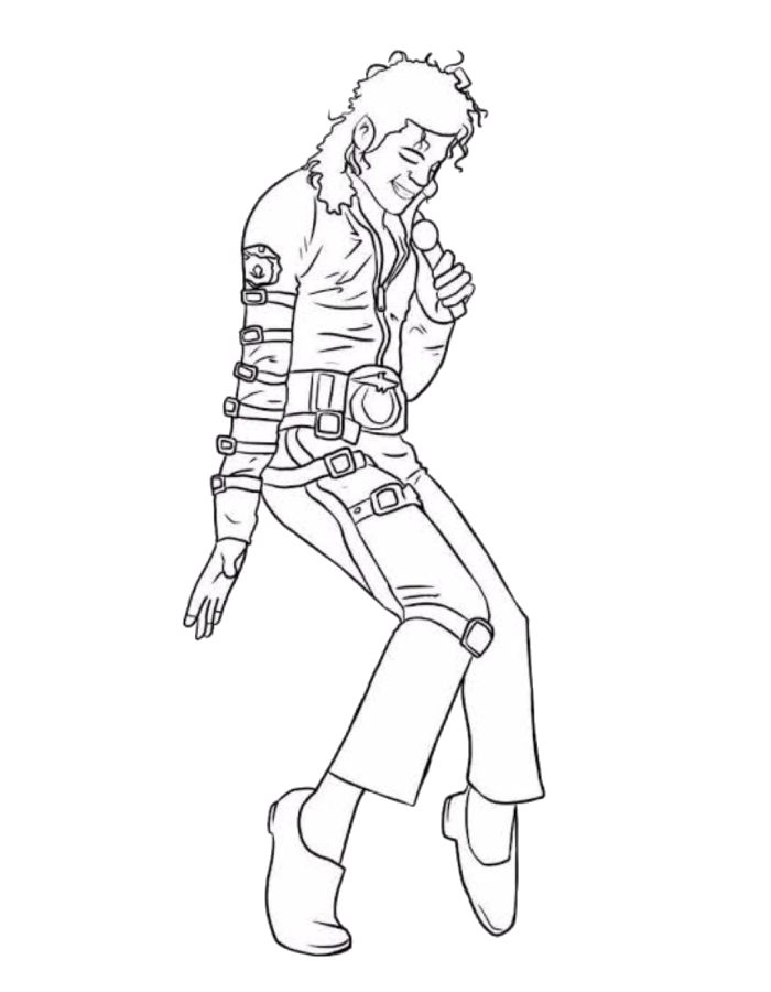 Michael Jackson Coloring Page