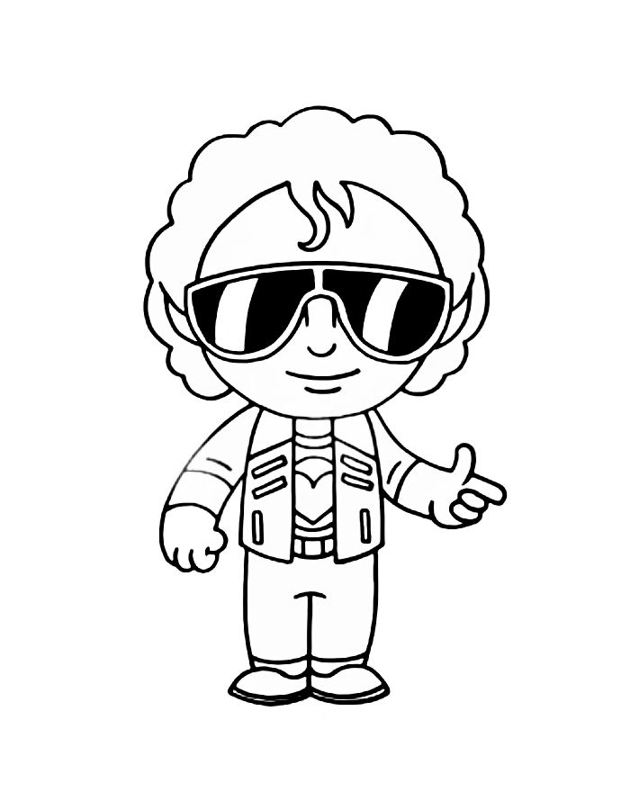 Michael Jackson Coloring Page