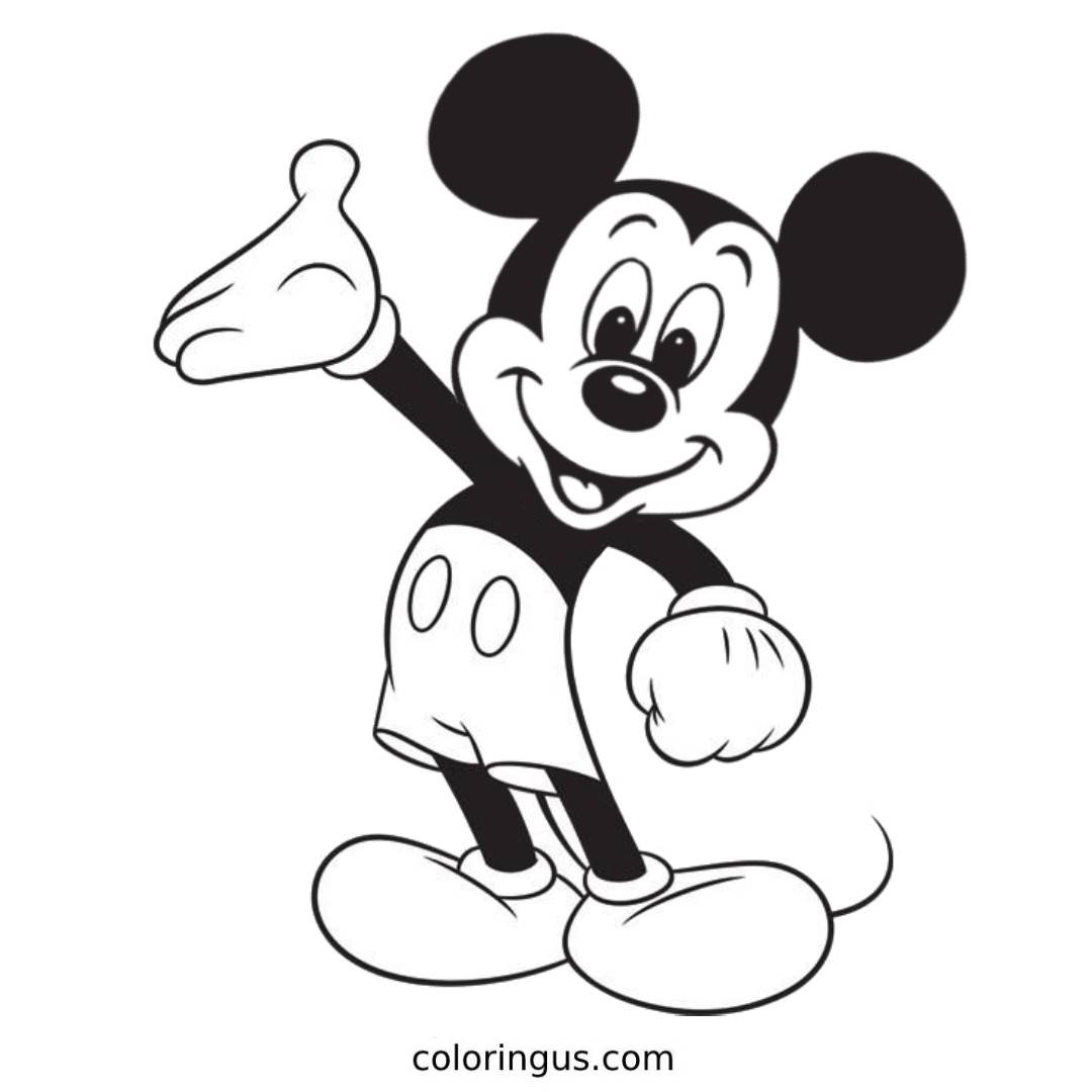 Mickey Mouse Clubhouse Coloring Pages Free Printable PDF 