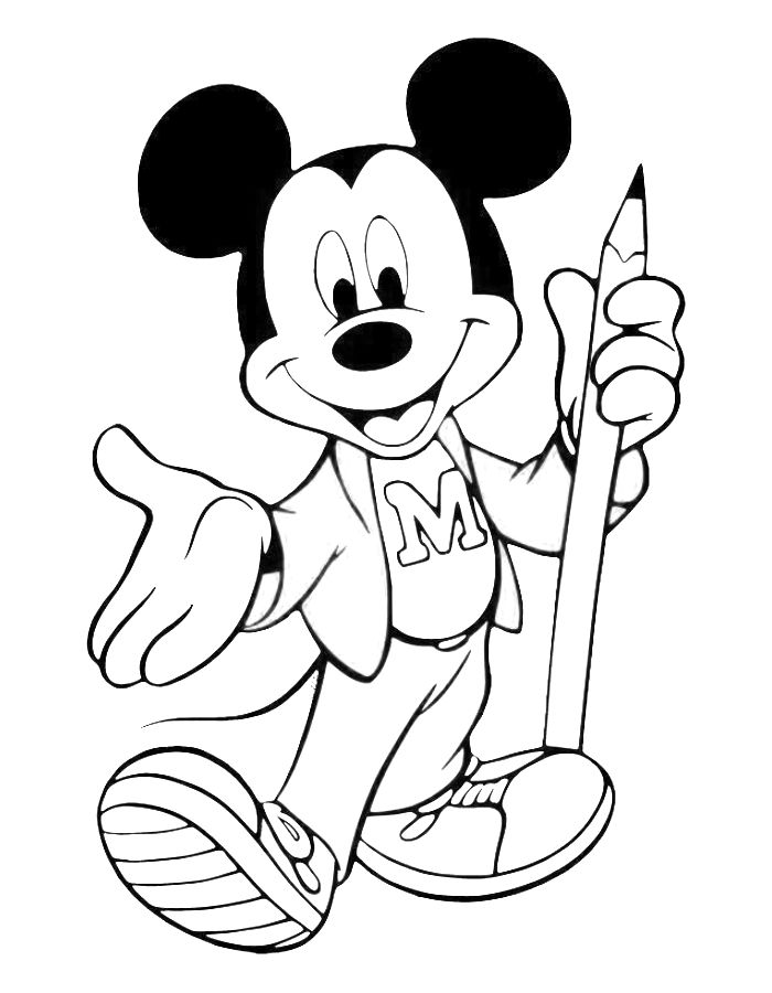 Mickey Mouse Coloring Pages (Free Printable PDF)