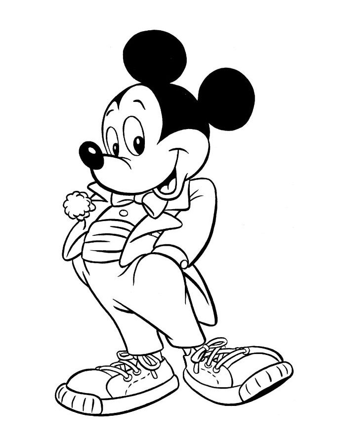 Mickey Mouse Game Pdf Coloring Page