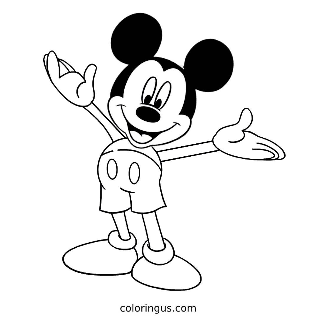 Top Free Printable Mickey Mouse Coloring Pages Online