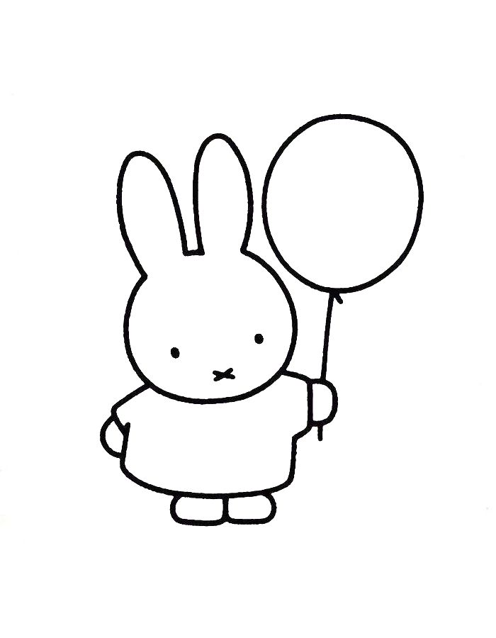 Miffy Coloring Page