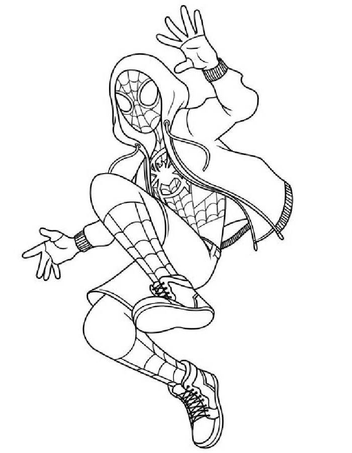 Miles Morales Coloring Pages
