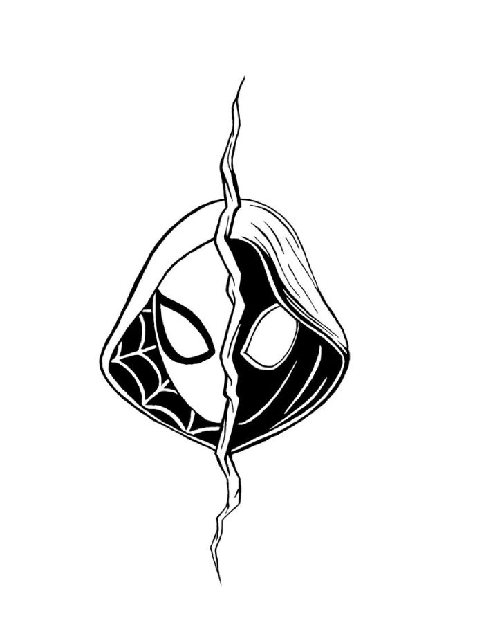 Miles Morales Design Coloring Page