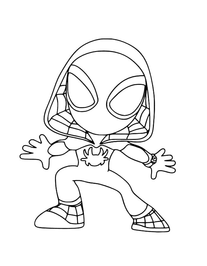 Miles Morales Drawing Coloring Page