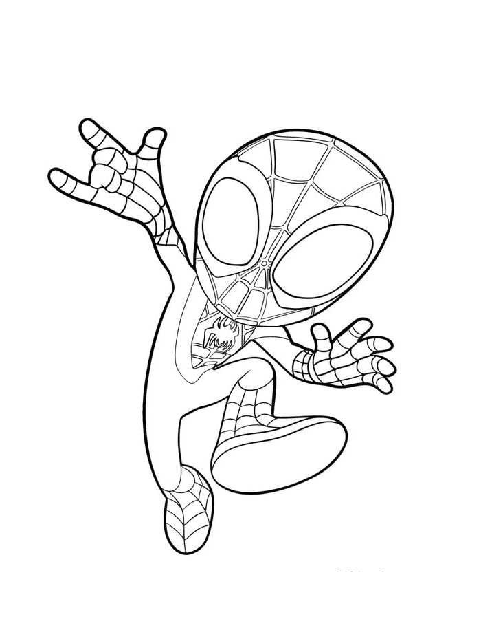 Miles Morales Free Pdf Coloring Page