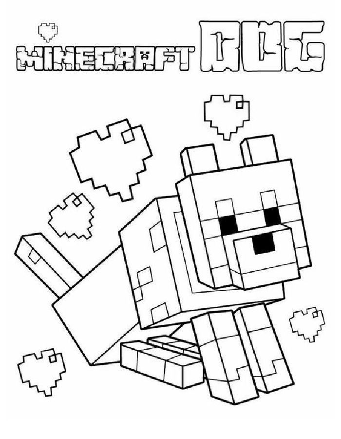 Minecraft  coloring page