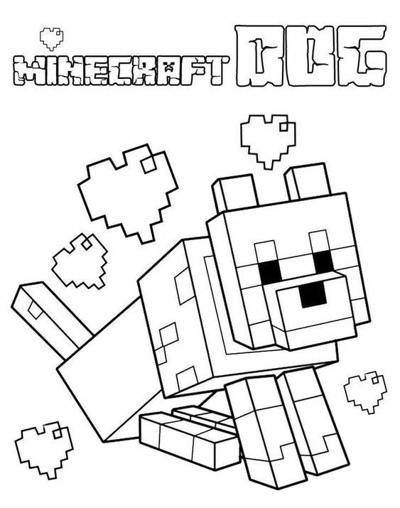 Minecraft Dungeons Coloring Page