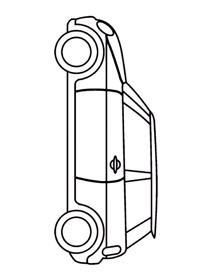 Mini Cooper Car Easy Drawing Mini Cooper Car Easy Drawing Coloring Page