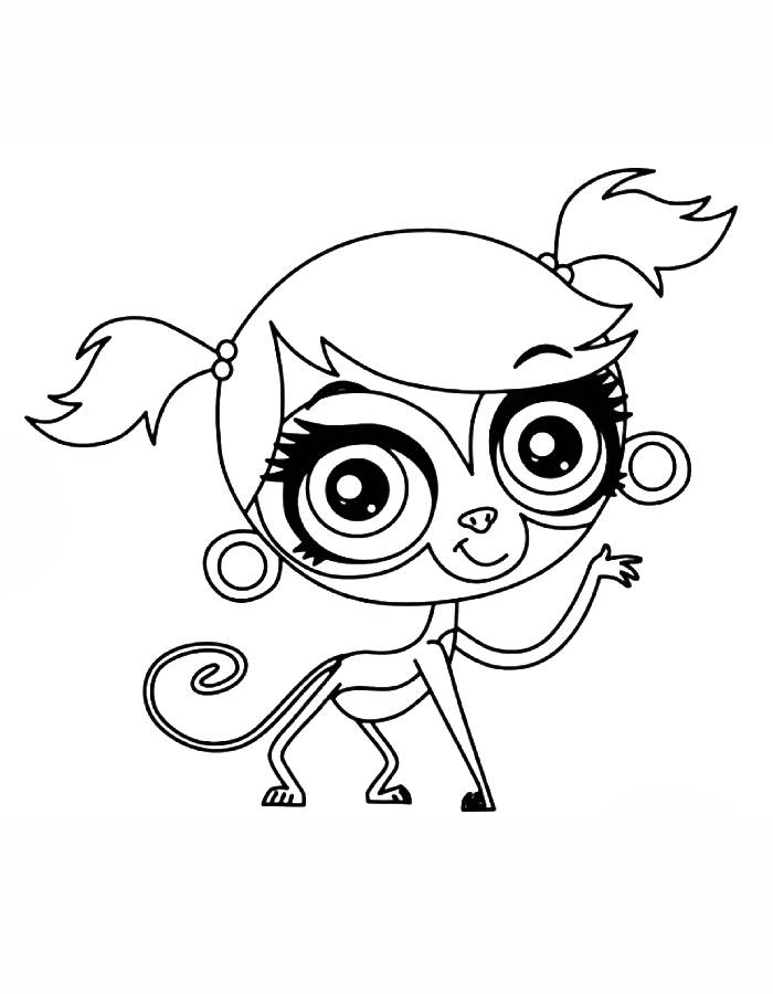 Minka Mark Littlest Pet Shop Animals Coloring Page