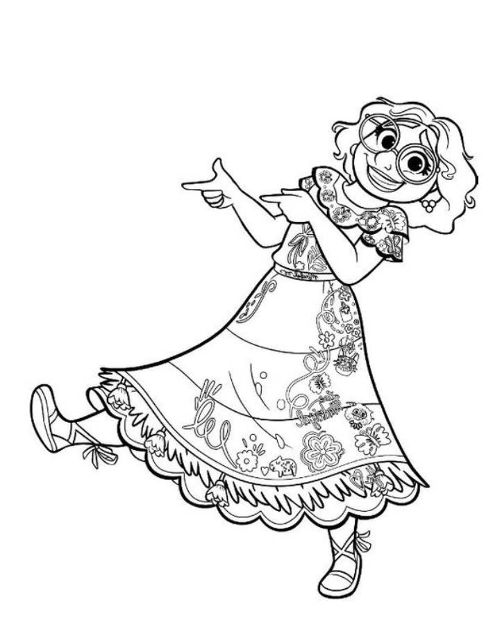 Mirabel Printable Coloring Page