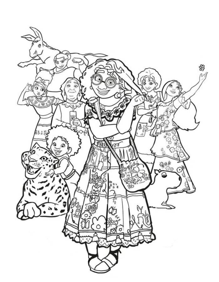 Disney Encanto Mirabel Coloring Page