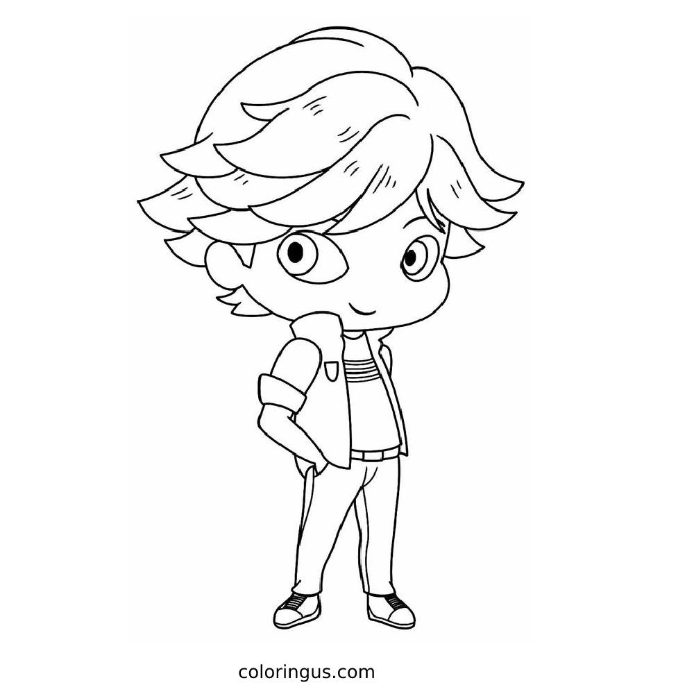 Miraculous Ladybug Coloring Pages Free Printable PDF 