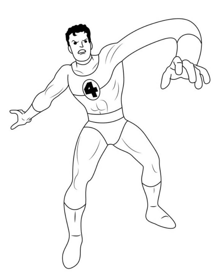 Mister Fantastic Coloring Page