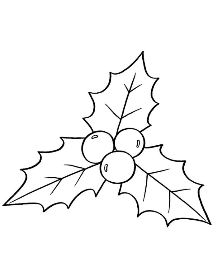 Mistletoe  coloring page