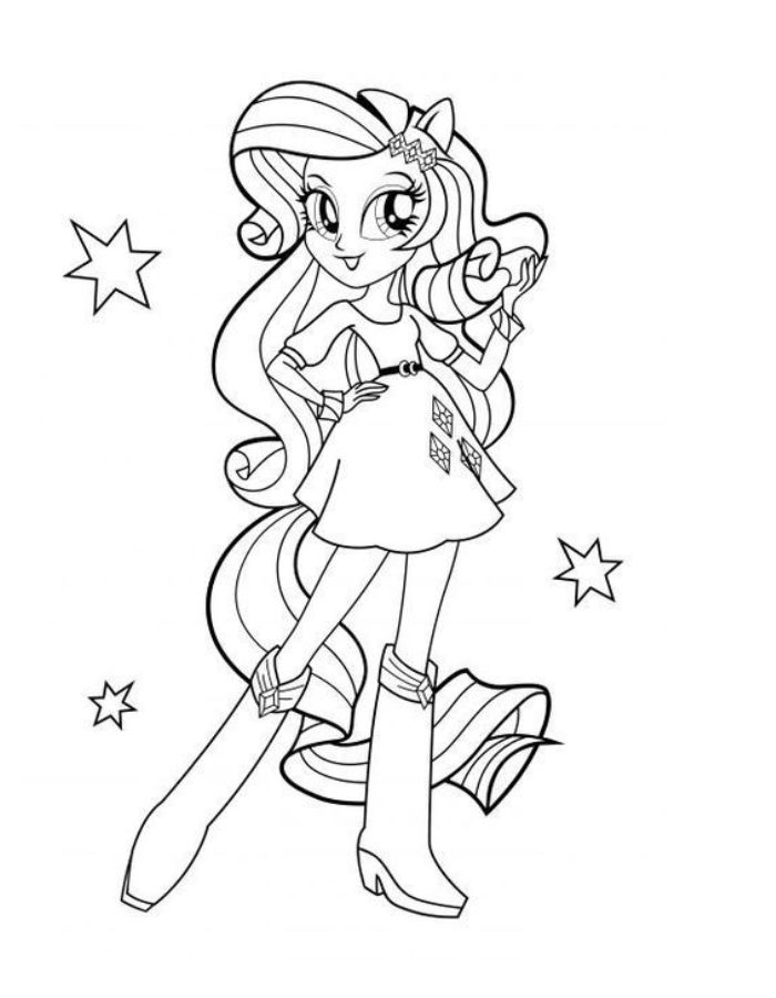 My Little Pony Equestria Girls Coloring Pages (Free Printable PDF)