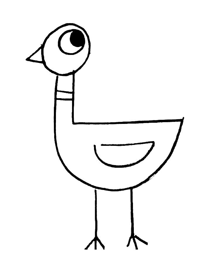 Mo Willems Pigeon Coloring Page