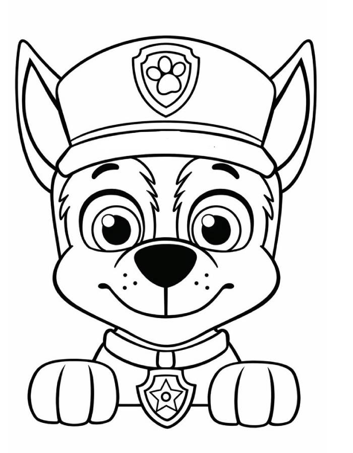 Molde Chasse Paw Patrol Coloring Page