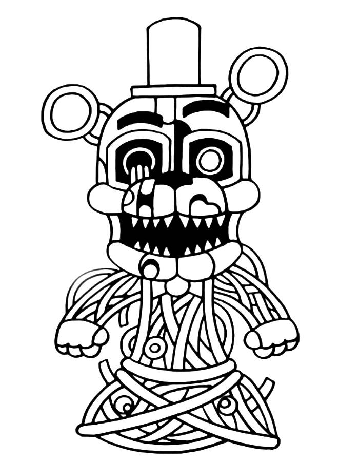 Molten Freddy Page Coloring Pages