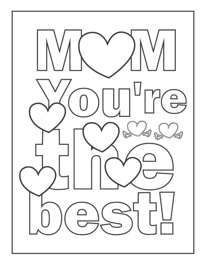 Mom Coloring Page