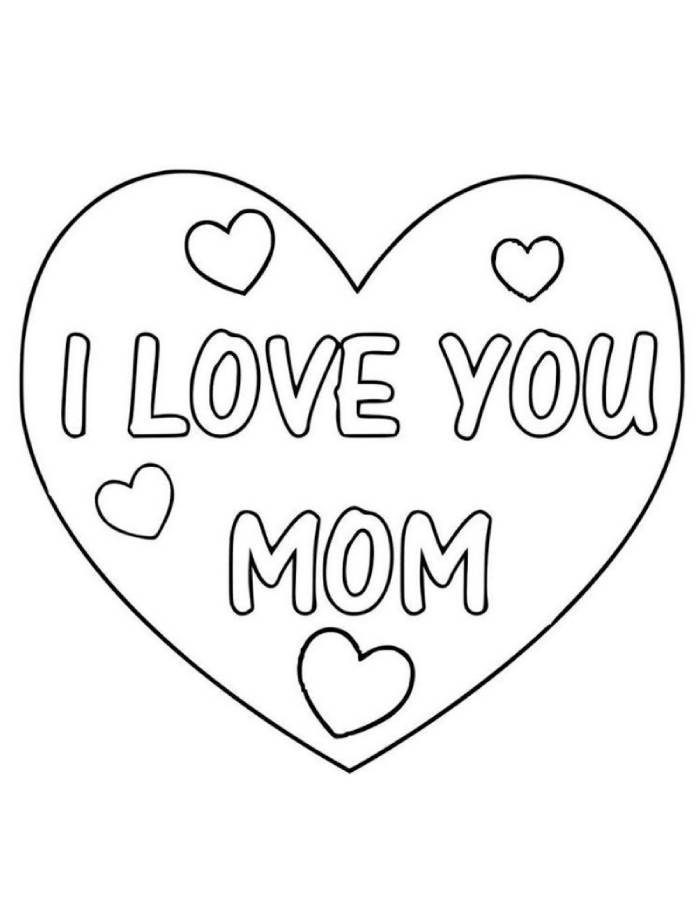 Mom Drawings For Children And Toddlers Coloring Page