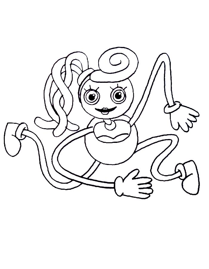 Mommy Long Legs Poppy Playtime Coloring Page