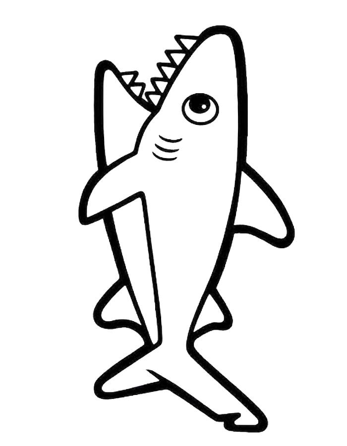 Mommy Shark Coloring Page