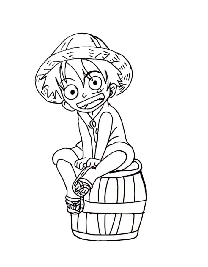 Monkey D Luffy One Piece Easy Anime Drawing