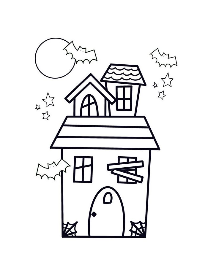 Monster House Coloring Page