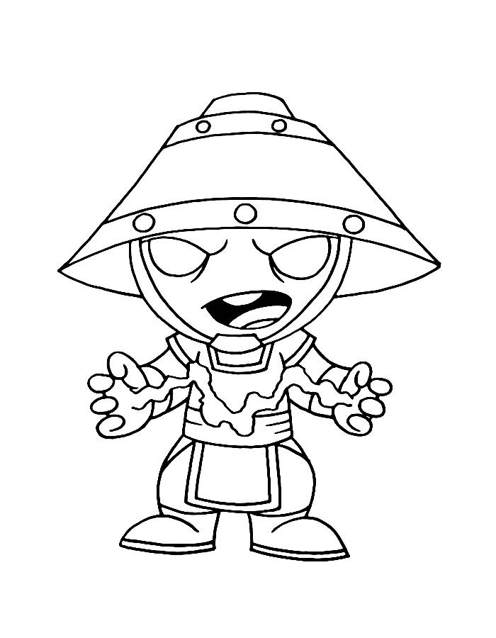 Mortal Kombat Raiden Coloring Page