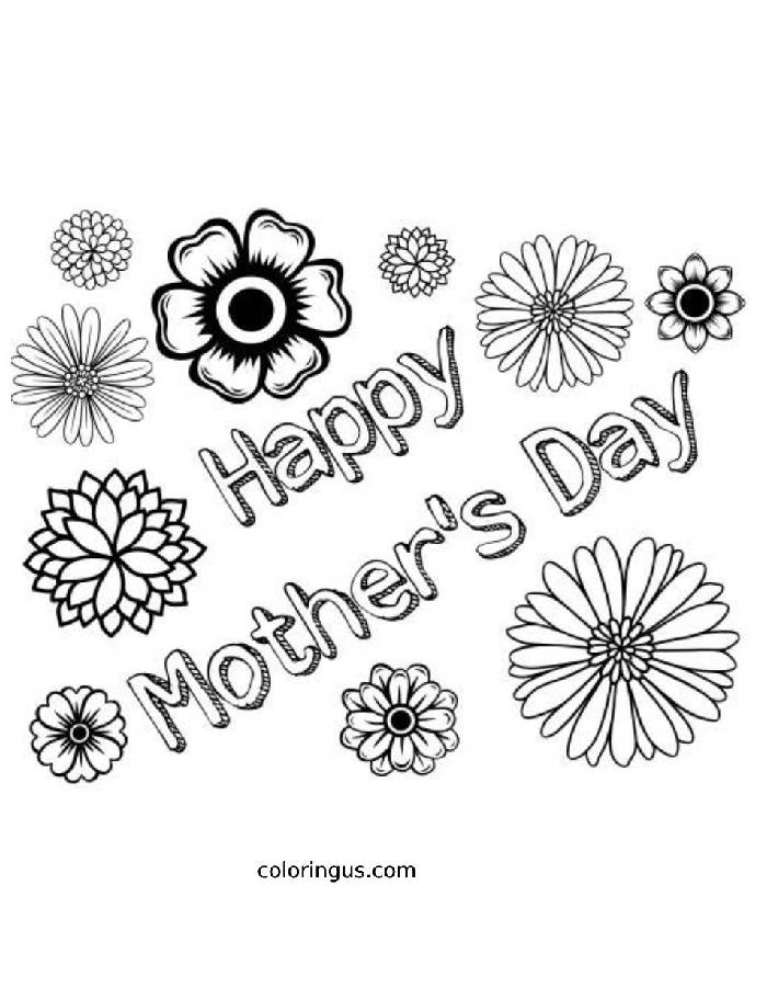 Mother's Day coloring pages