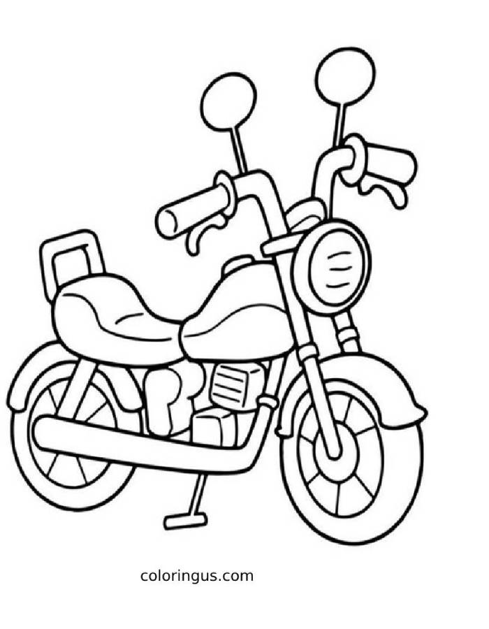 Motorcycle Coloring Pages (Free Printable PDF)