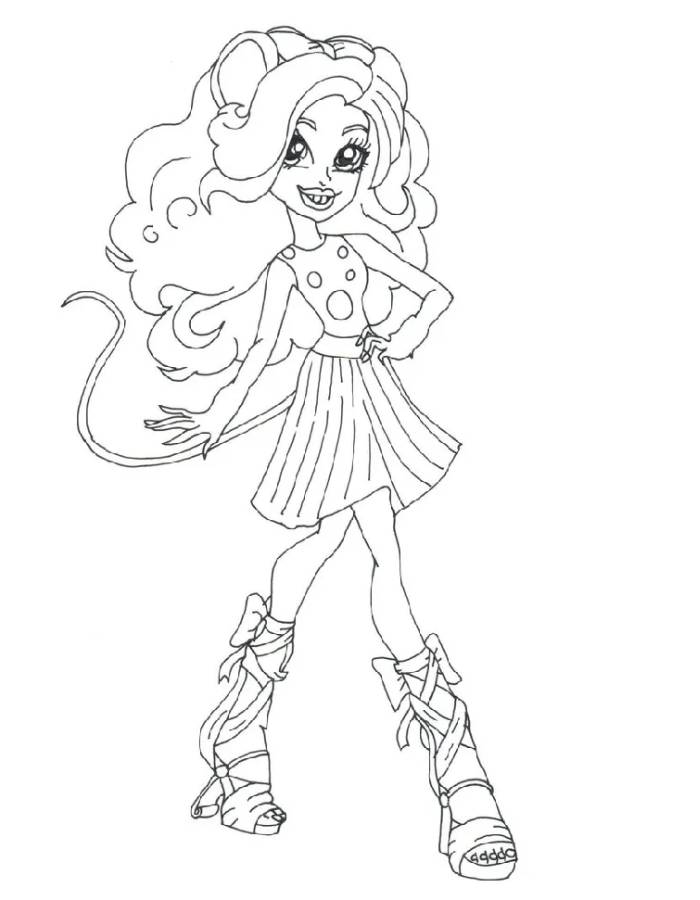 Mouscedes King Monster High Coloring Page