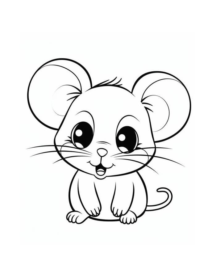 Mouse Animal Coloring Page