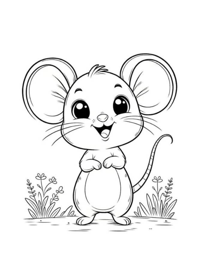 Mouse  coloring page