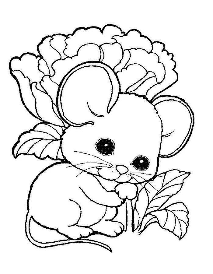 Mouse Printable Coloring Page