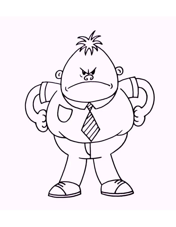 Mr. Benny Krupp Coloring Page