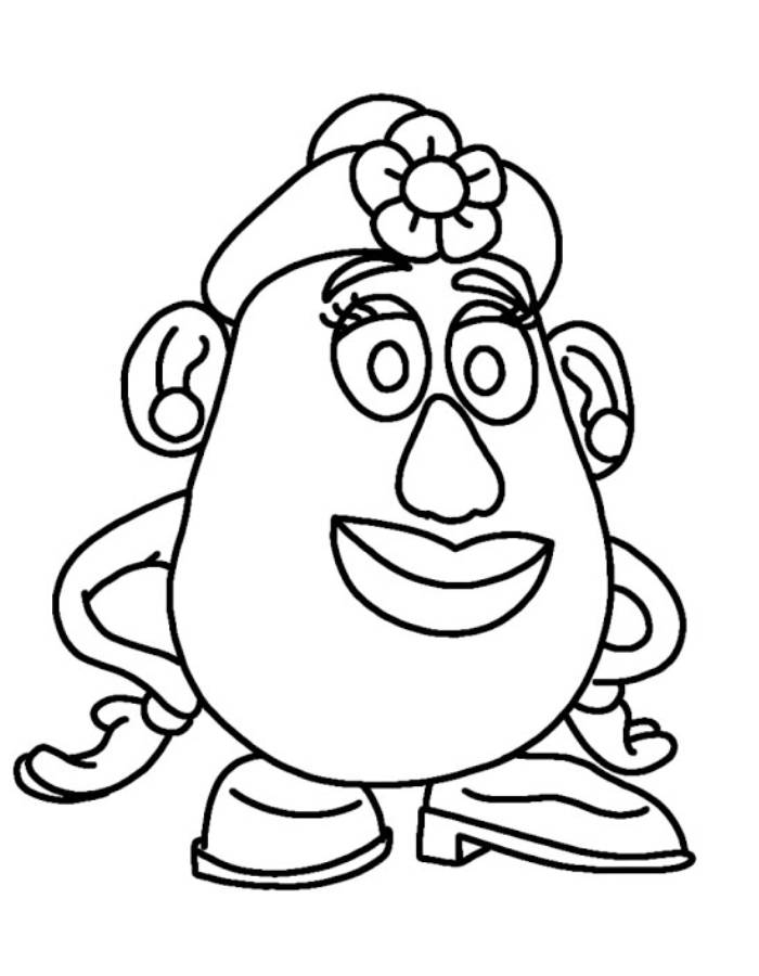 Mrs. Potato Head From Toy Story Coloring Page