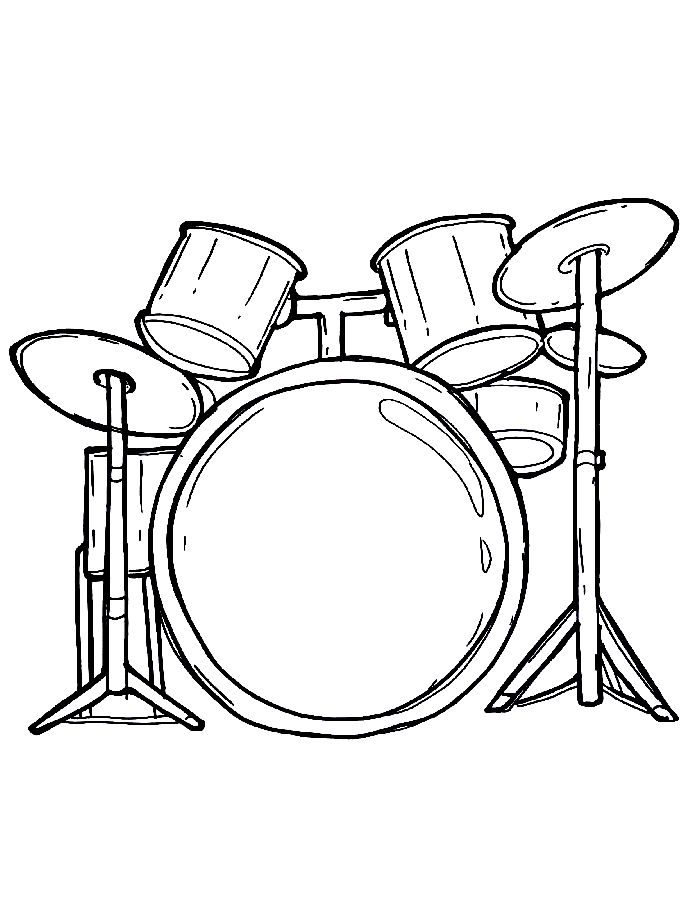 Music Band Coloring Page