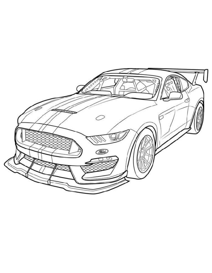 Mustang Coloring Page
